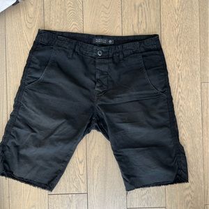 Barney’s Black Jean Shorts